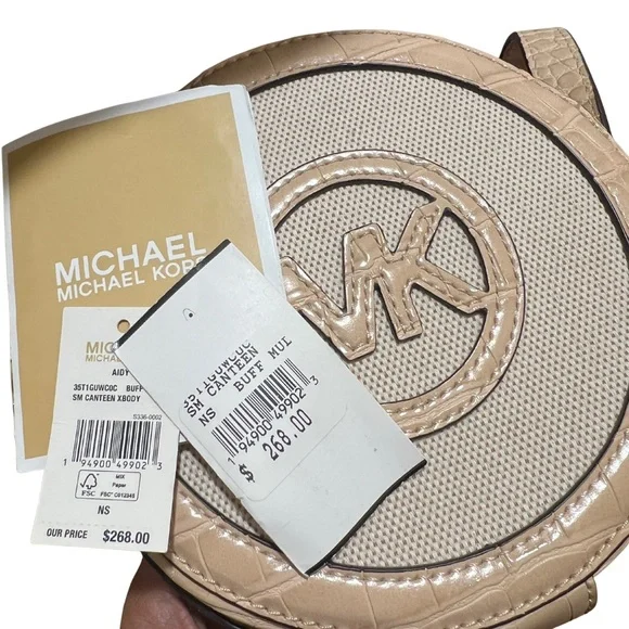 NWT - MICHAEL KORS Crossbody Bag - Small Canteen - Multi-Buff - FREE SHIPPING - Picture 4 of 12
